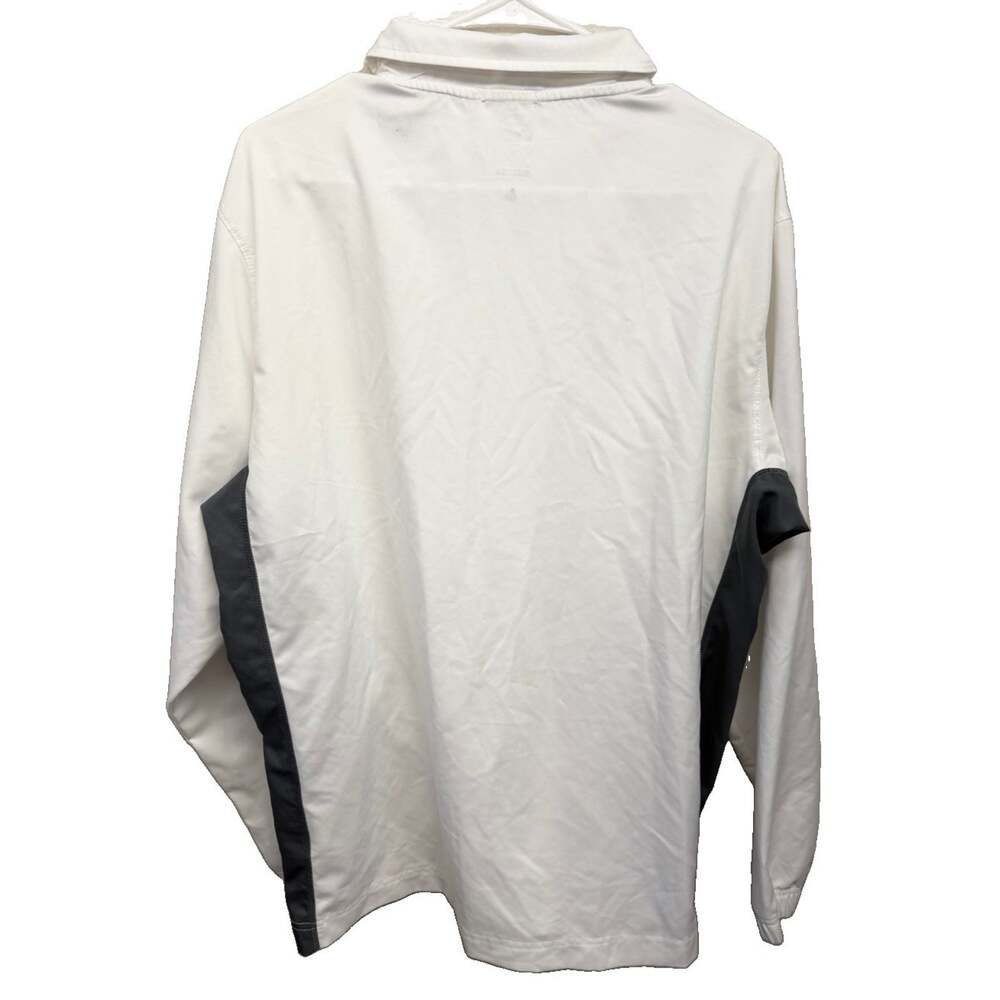 Nike Dri-FIT Mens Large Full Zip Running Jacket White Gray 404107-100 2012 - Picture 9 of 9
